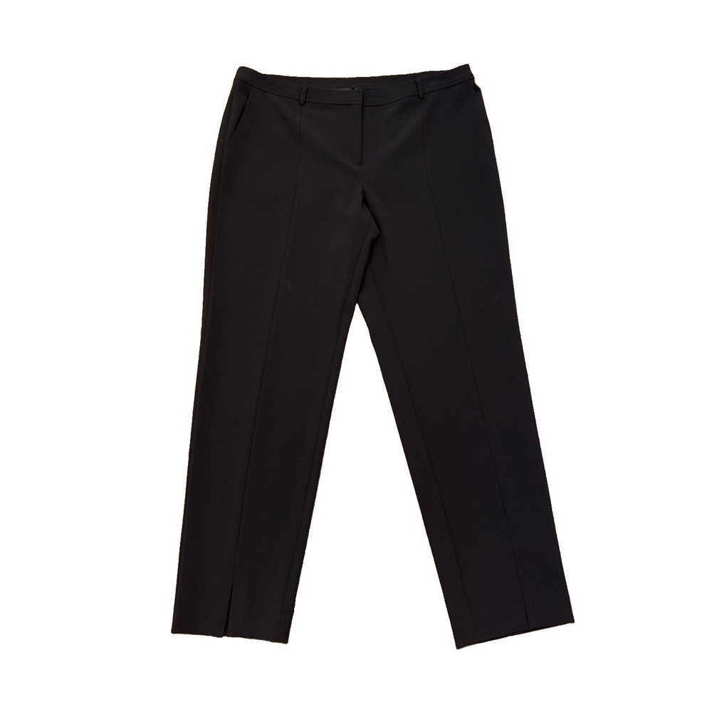 St. John Dress Front Split Ankle Pants Trousers Brown Fall 2013 Group 1 Sz 14